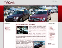 Professional airport taxi service fleet for Kefalonia island transfers